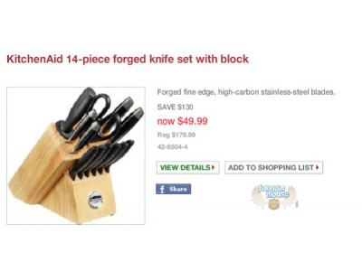 Canadian Tire: KitchenAid Forged Knife Set 70% Off (In Store)