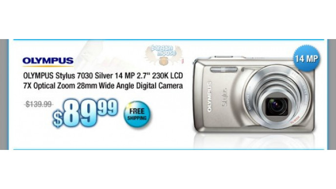 Newegg Canada: Olympus Stylus 14MP 7X Optical Zoom Wide Angle Digital Camera $89.99 (Was $139.99)