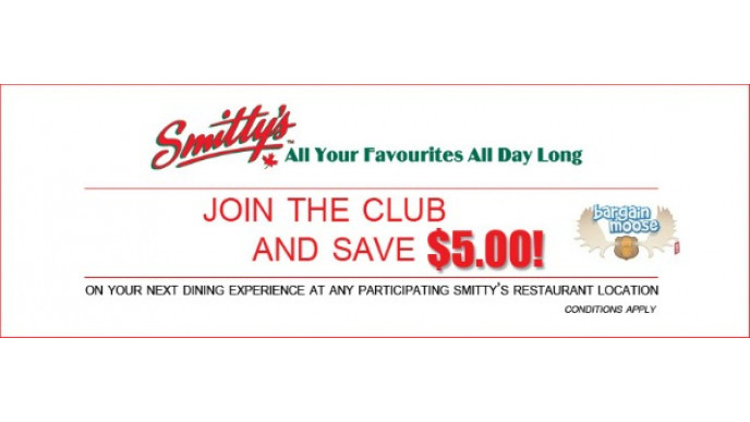 Smitty's Restaurant: $5 Coupon When You Join Smitty's Club