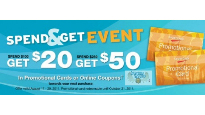 Sport Chek Canada: Spend $100 Get $20 In Coupons