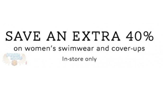 The Bay Canada: Extra 40% Off Women's Swimwear Printable Coupon