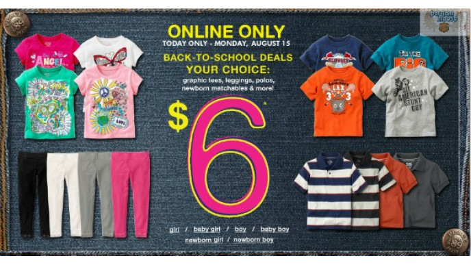 The Children's Place: $6 Monday