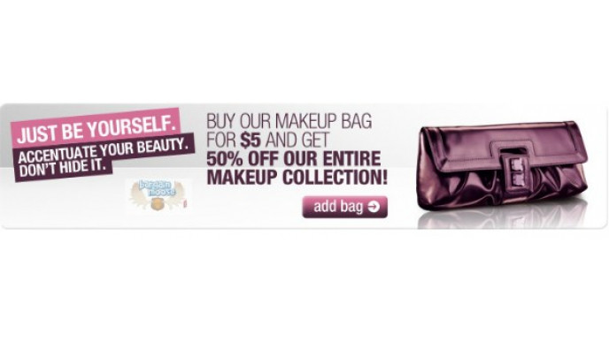 The Body Shop: Buy a $5 Makeup Bag; Get 50% Off All Makeup