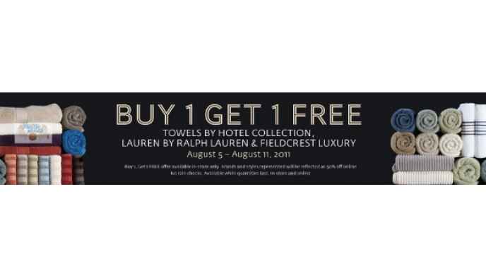 The Bay Canada: BOGO Free Towels