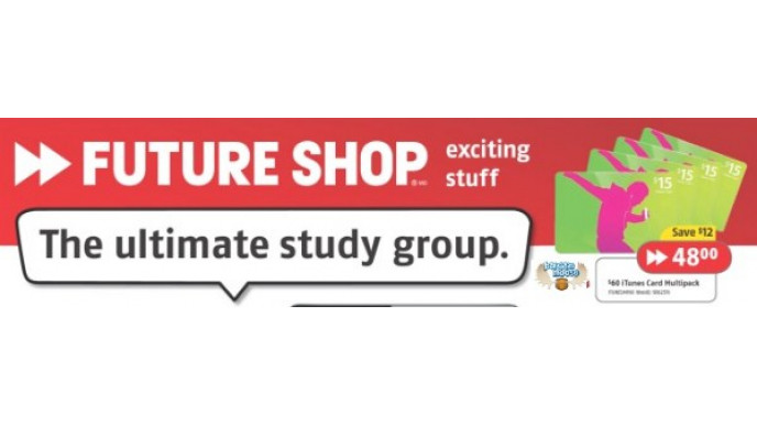Future Shop: $60 iTunes Card Multipack for $48 (In Store)