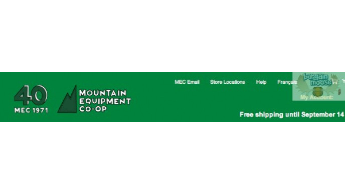 Mountain Equipment Coop: Free Shipping