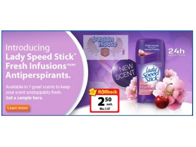 Canadian Freebies: Free Sample Of Lady Speed Stick