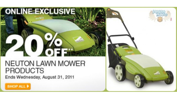 Home Depot: 20% Off Neuton Lawn Mower Products