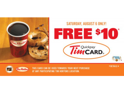 Shoppers Drug Mart Canada: $10 Tim's Card With $50 Purchase (Aug 6)
