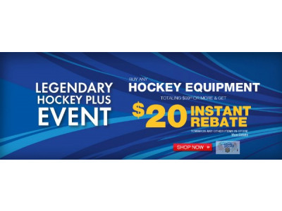 Sport Chek Canada: $20 Instant Rebate With $99.99 Hockey Purchase & Free Skate Sharpening