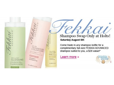 Canadian Freebies: Holt Renfrew FEKKAI Shampoo Swap August 6th