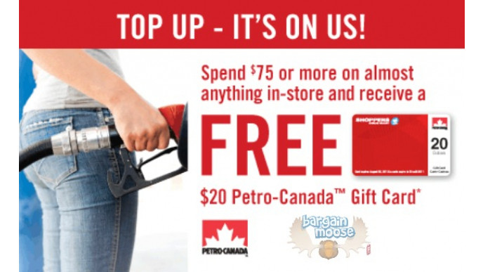 Shoppers Drug Mart Canada: $20 Petro Card With $75 Purchase