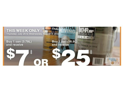 Home Depot Canada: Save $7-$25 With Paint Rebate