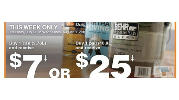 Home Depot Canada: Save $7-$25 With Paint Rebate