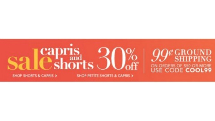 Cleo Canada: Extra 30% Off Shorts & Capris