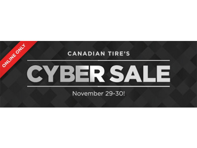 Canadian Tire Cyber Monday Sale NOW ON!