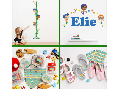 Bubble Guppies Personalized Labels from $4.11 Shipped @ Oliver’s Labels Cyber Monday!