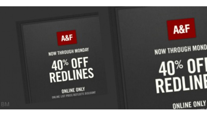 Abercombie & Fitch: Extra 40% Off Redlines