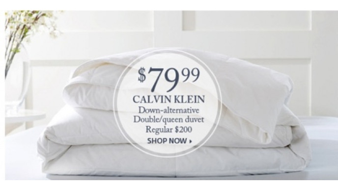 The Bay Canada: Calvin Klein Down Alternative Duvet $120-$150 Off