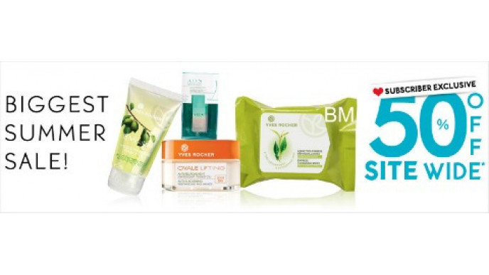 Yves Rocher Canada: 50% Off Site Wide