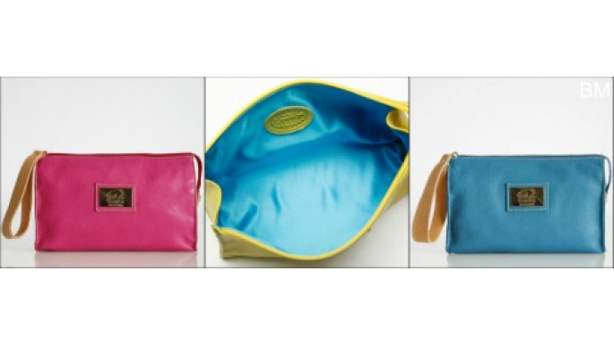 Roots Canada: Large Monika Clutch Prince Italian Leather $55.99 (Orig. $88)