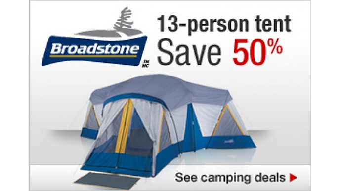 Canadian Tire: Save 50% Off 13 Person Broadstone Tent (EXPIRED)