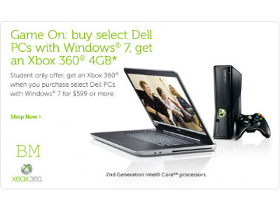 Dell Canada: Buy a Dell Get a Free XBOX - For Students