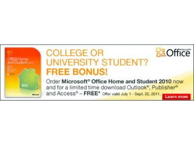 Staples: Microsoft Office Student Deal - 3 Free Apps with Purchase