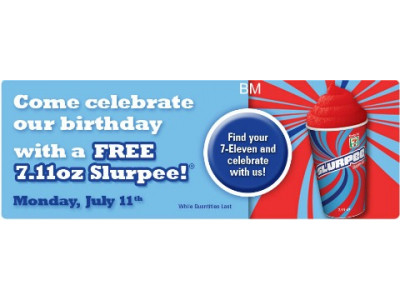 Canadian Freebies: Free Slurpee at 711 on July 11th