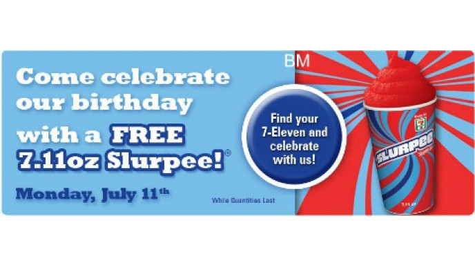 Canadian Freebies: Free Slurpee at 711 on July 11th