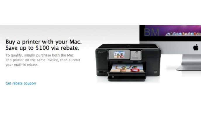Apple Canada: $100 Rebate on HP Printers with MAC Computer Purchase