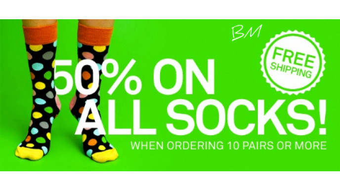 Happy Socks: 50% Off on 10 Pairs or More