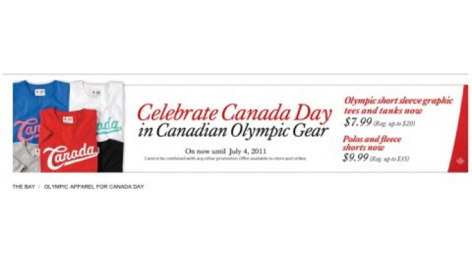 The Bay: Up To 70% Off Olympic Gear For Canada Day