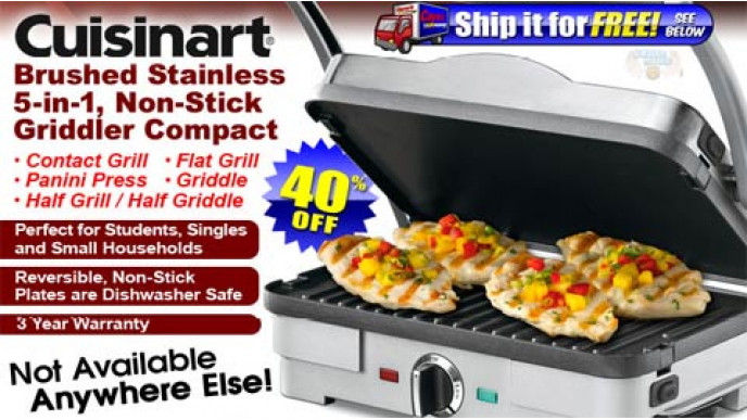 Cuisinart Griddler For $60 & Free Shipping @ Caynes