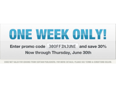 Sony Reader Store Coupon Code: Save 30% Off One eBook