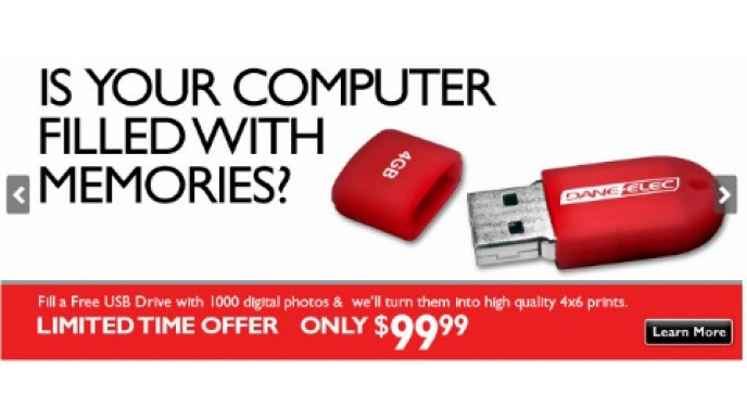 Black's Canada: 1000 4x6 Prints For $99.99 And Free 4GB USB