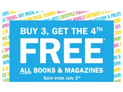 Chapters Canada: Buy 3 Get 4th Free On All Books And Magazines