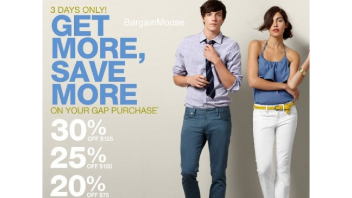 Gap Canada: Save 20-30%