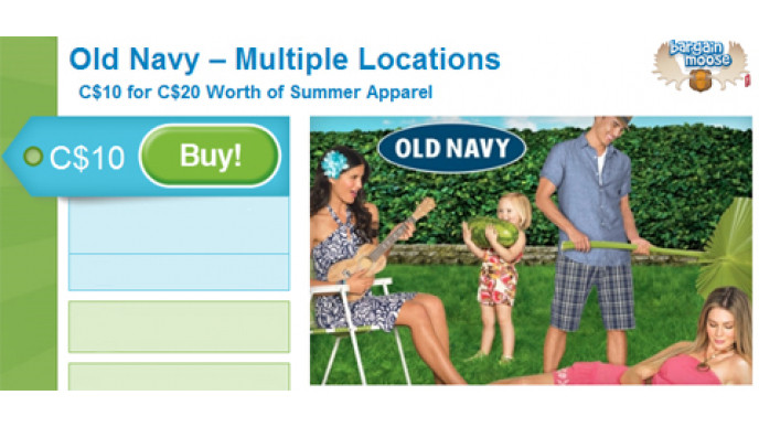 Groupon Old Navy Canada Super Deal!