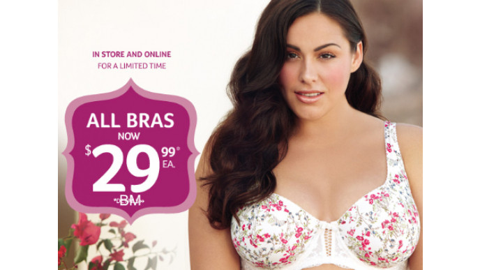 Penningtons Canada: All Bras only $29.99 Each