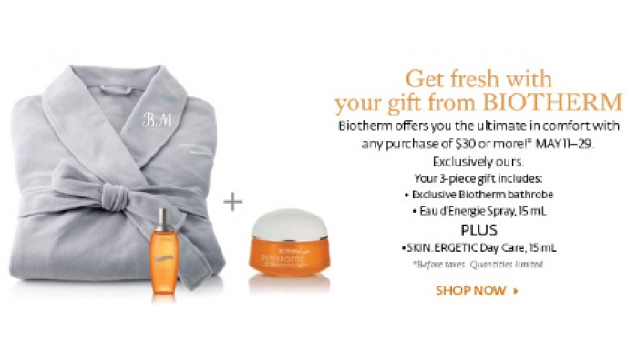 The Bay: Biotherm Gift With $30 Purchase
