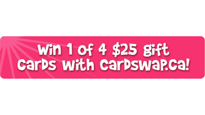 Bargainmoose Contest: Win 1 of 4 $25 gift cards of your choice from Cardswap.ca