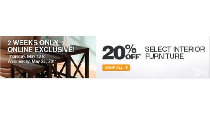 Home Depot Canada: 20% Off Interior Furniture