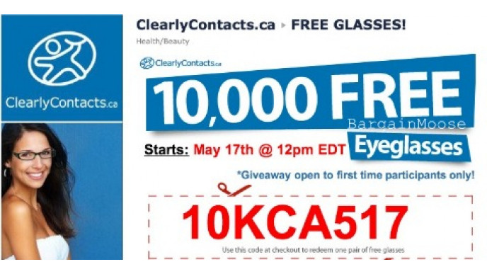 Canadian Freebies: Clearly Contacts Canada Free Glasses Giveaway
