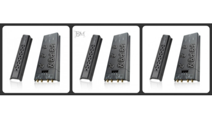 The Source: Fusion 8 Outlet Surge Protector + Bonus Pack $19.99