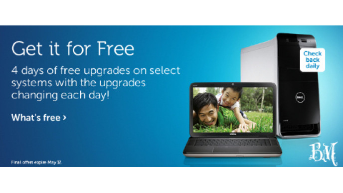 Dell Canada: 4 Days of Free System Upgrades