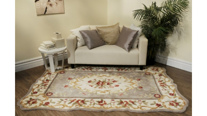 The Shopping Channel: Blossom Limited Edition Aubusson Wool Rug 50% Off