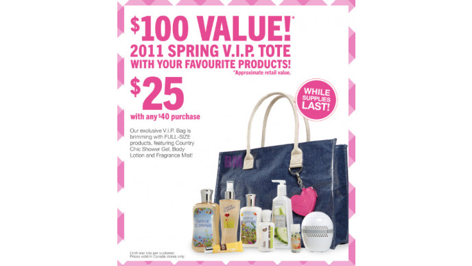 Bath & Body Works: Spring VIP Tote