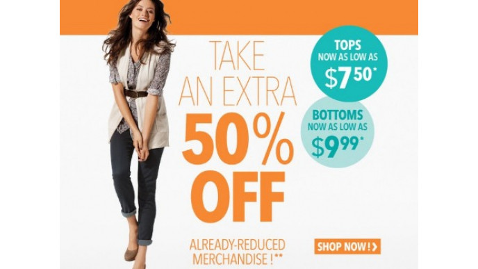 Reitmans Canada: Extra 50% Off Sale Items (8 May)
