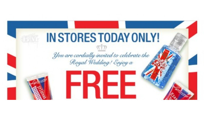 Bath & Body Works: Today Only: Free Royal Wedding Lip Gloss or Pocketpac With Purchase